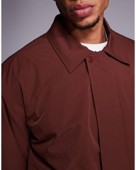 ASOS Red Lightweight Harrington for men