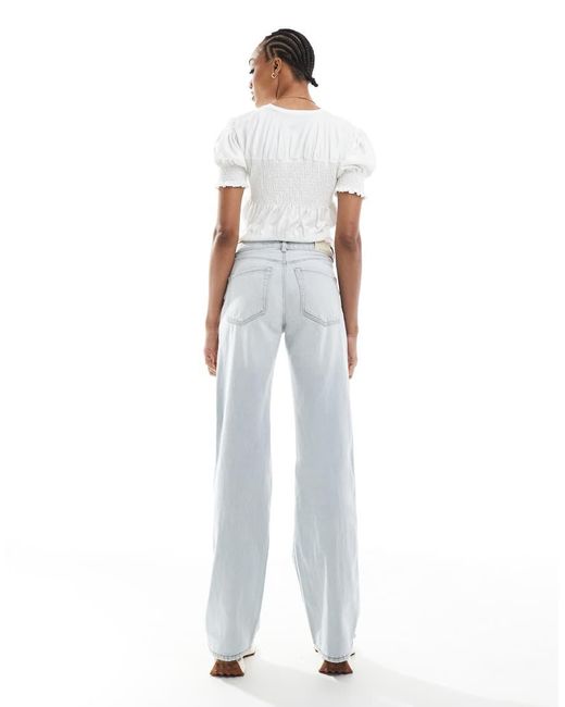 Stradivarius White Tall D92 Straight Jeans