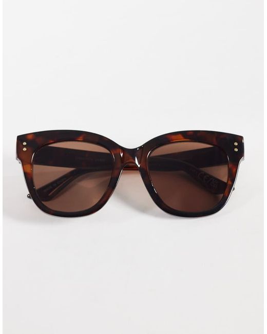 Gina Tricot Brown Round Sunglasses