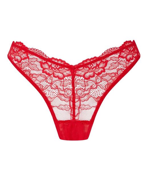 Ann Summers Red Seduce Me Crotchless Thong