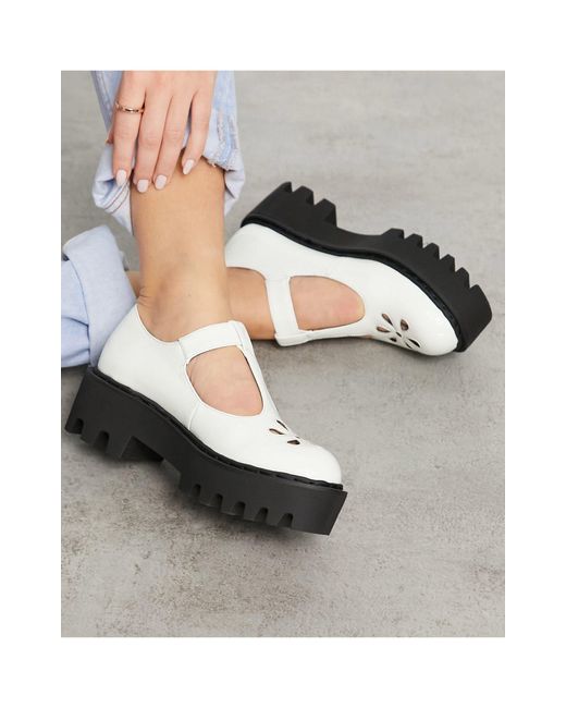 LAMODA Open Schoenen Met Dikke Zool En Gesp in het Wit - Lyst