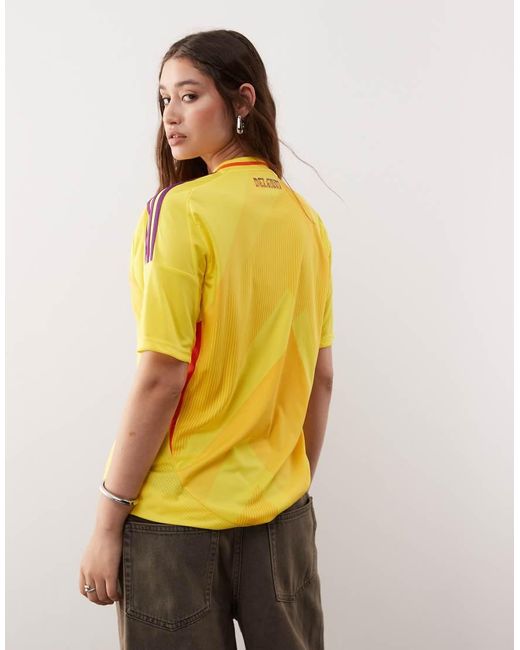 Adidas Originals Yellow Adidas Football Belgium 2025 Away Shirt