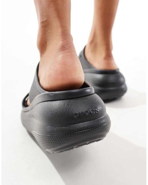 CROCSTM Black Classic Crush Sandal
