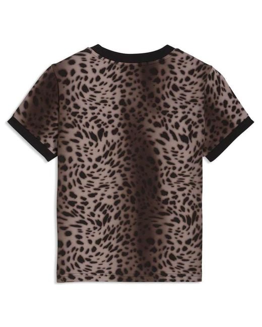 PUMA Gray Essentials Graphics Leo Luxe Slim Tee