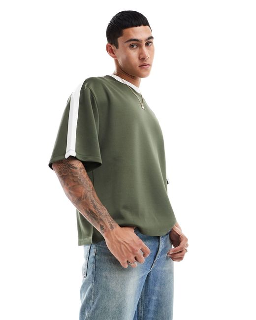 Camiseta holgada ASOS de hombre de color Green