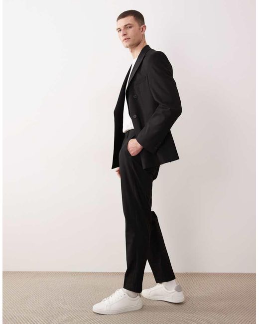 ASOS Natural Tapered Suit Pants for men