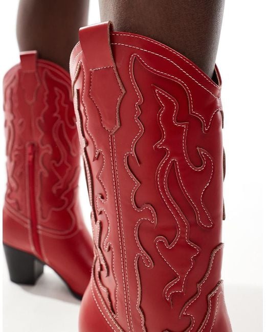 New Look Western Boots in Red Lyst UK