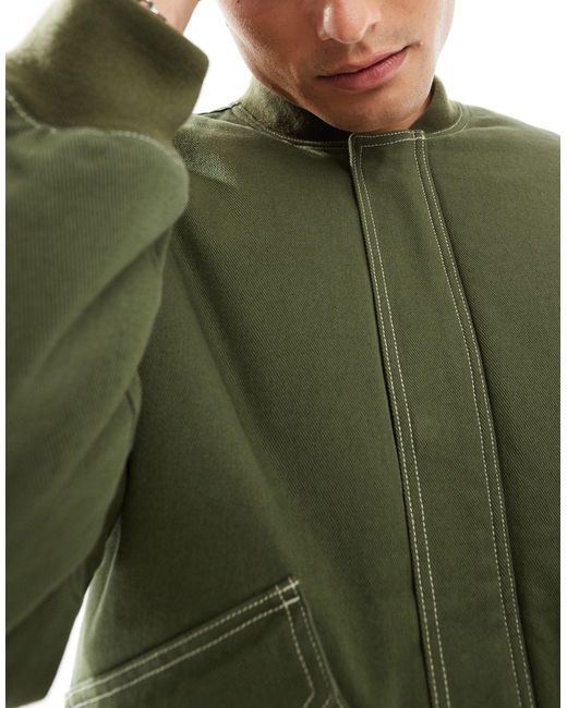ASOS Green Oversized Padded Jacket for men