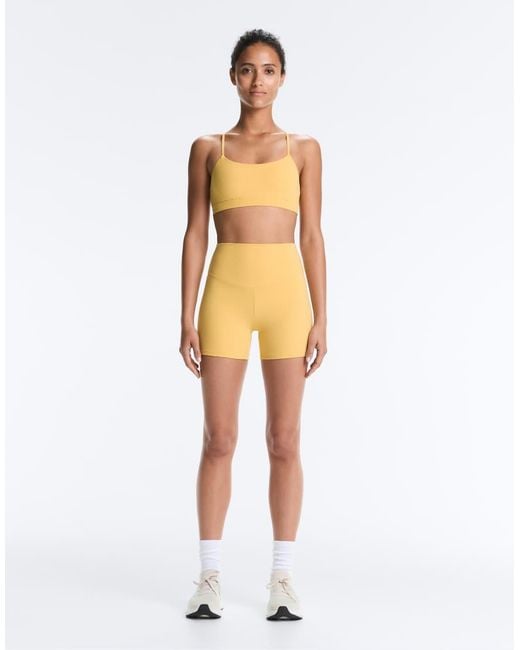 Oysho Yellow Comfortlux High-Rise 10Cm Hot Pants