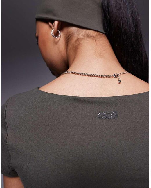 4505 Gray Icon Soft Touch V Neck Performance Baby T-Shirt