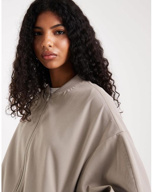 Bomber ajusté - camel ASOS en coloris Blue