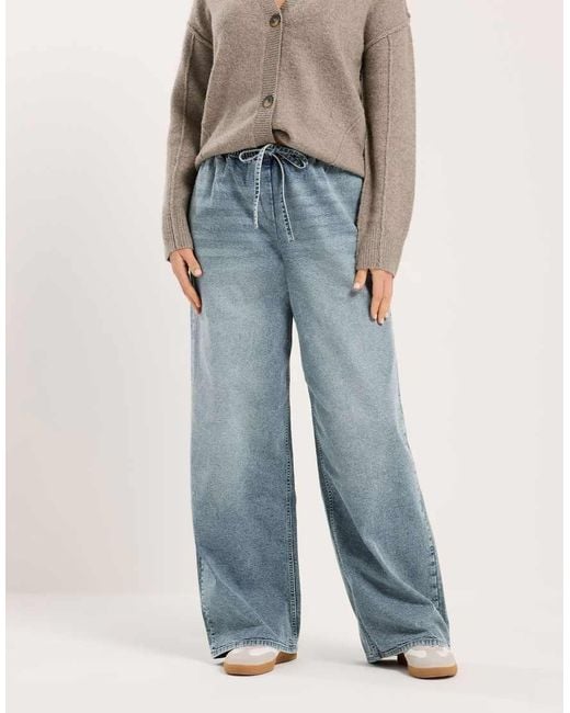 Long Tall Sally Blue Wide Leg Jeans