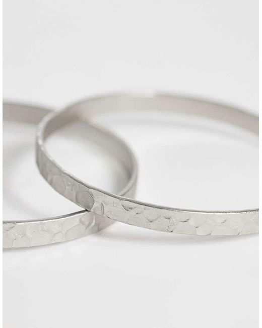 ASOS Gray Multi-Pack Of Skinny Bangles