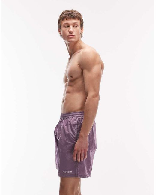Carhartt Purple Canby Swim Trunks for men