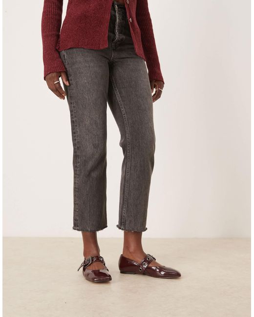 ASOS Brown Lazarus Mary Jane Ballet Flats
