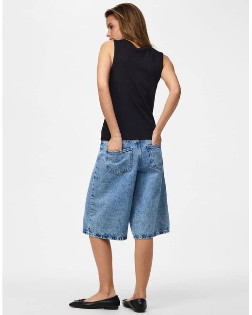 Pieces Tanktop in het Blue