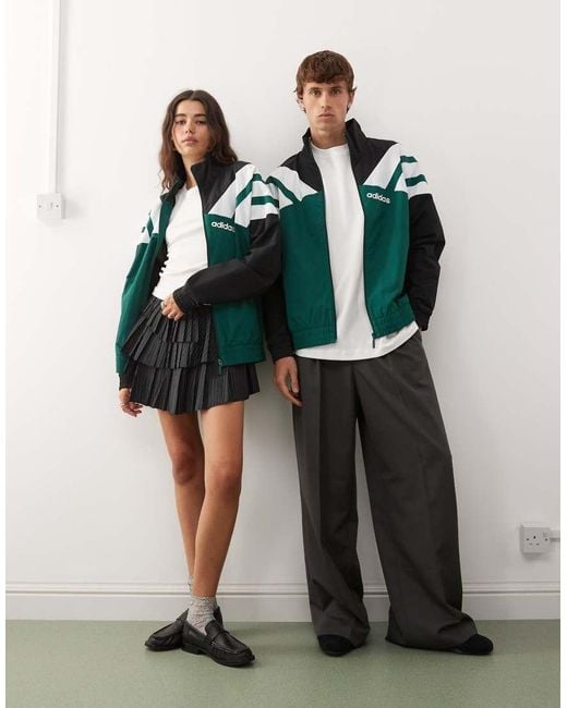 Adidas Originals Green Woven Track Top
