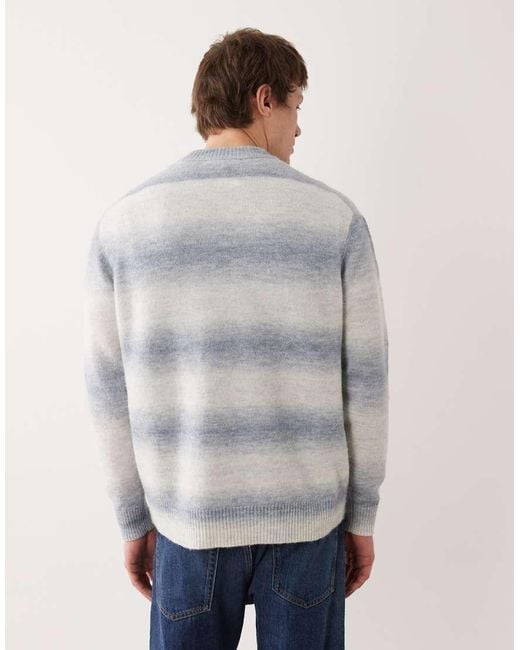 SELECTED Gray Ombre Knit Jumper for men
