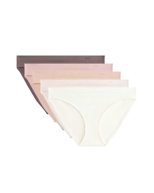 Oysho White 5 Seamless Soft Touch Classic Briefs