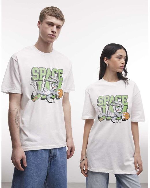 PRNT Blue Space Jam Varsity Relaxed T-Shirt