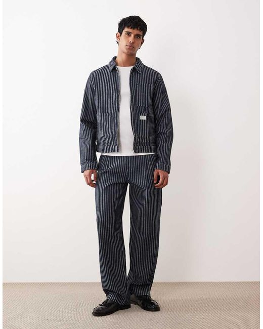 ASOS Blue Co-Ord Denim Workwear Jacket for men
