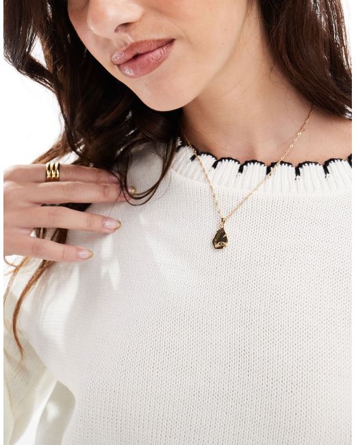 Pull en maille avec points Miss Selfridge en coloris White