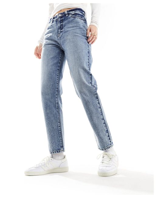 Armani Exchange Blue – kurz geschnittene boyfriend-jeans