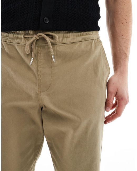 ASOS Black Slim Pull On Pants for men