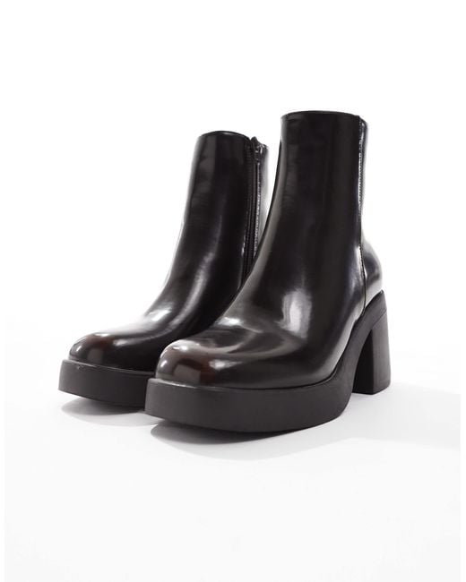 SEQWL Blue Audi Chunky Ankle Boots