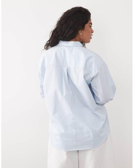 ASOS White Asos Design Curve Classic Cotton Shirt