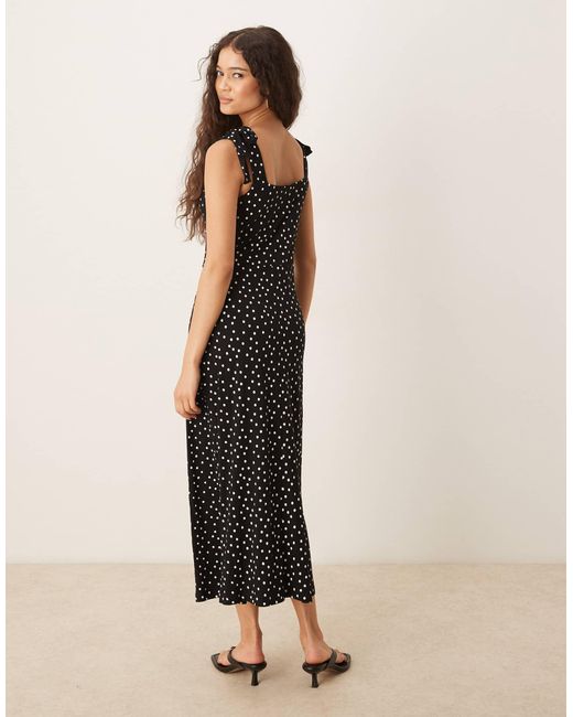 Nobody's Child Black Adrian Tie Shoulder Midi Dress