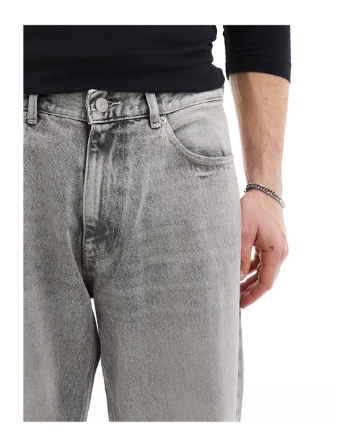 Aiden - jeans affusolati larghi grigi di Tommy Hilfiger in Black da Uomo