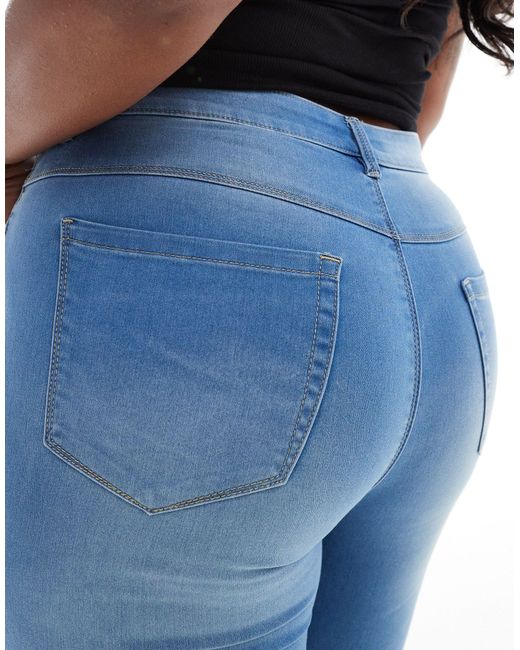 ONLY Blue Augusta High Waisted Skinny Jeans