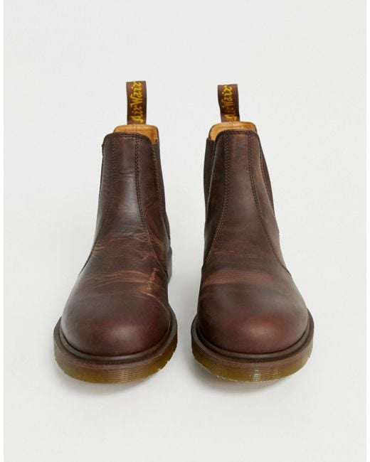 dr martens 2976 chelsea boots in brown