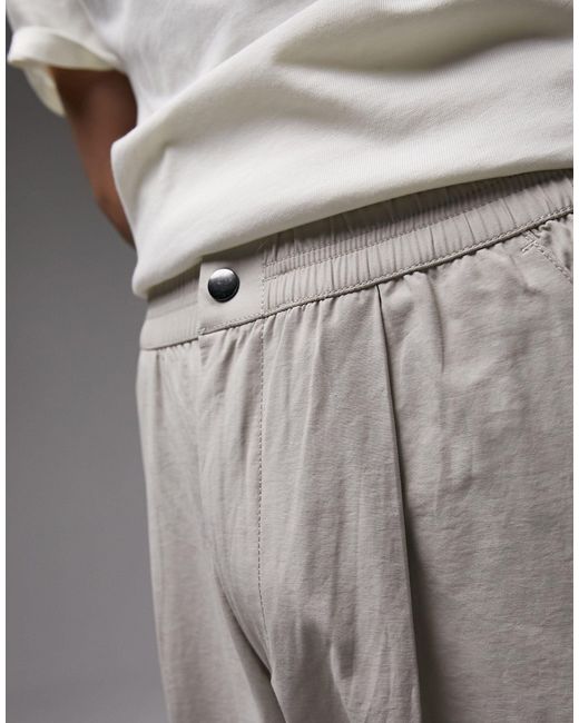 Topman Gray Extra Wide Trousers for men