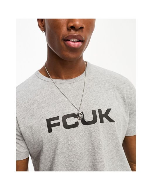 French Connection Fcuk – t-shirt in White für Herren