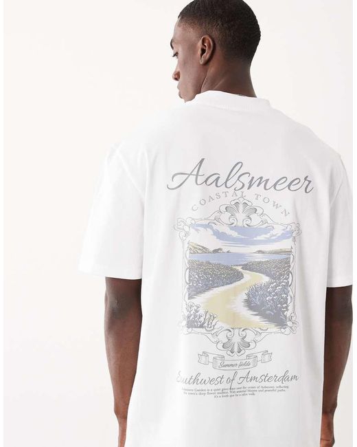 Threadbare White Back Print T-shirt for men