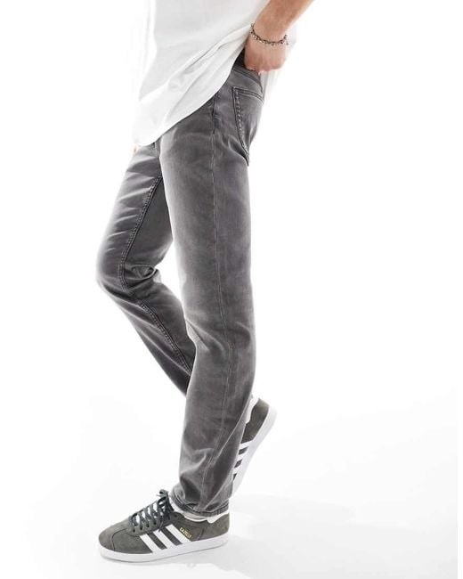 Only & Sons Black Slim Fit Stretch Jeans for men