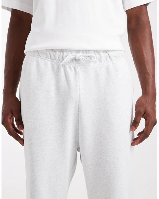 Jack & Jones White Loose Sweatpants for men
