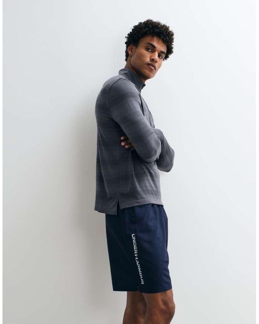 Under Armour Blue Tech Wordmark Woven Shorts for men