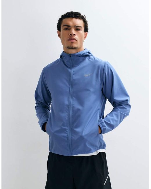 Nike Blue Form Dri-Fit Hooded Jacket for men