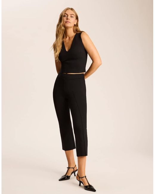 Commando Black Neoprene Ceo V-Neck Shell Top