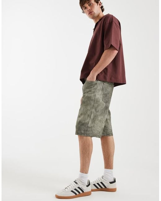 ASOS Multicolor Longer Length Jort for men