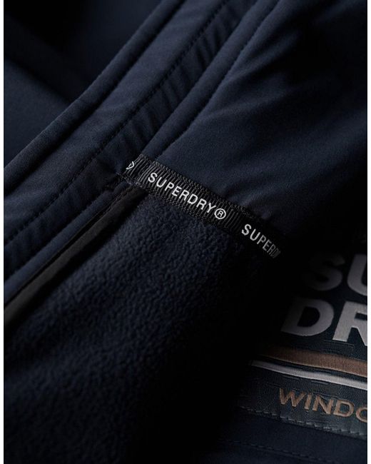 Trekker - veste à capuche en tissu softshell - éclipse Superdry pour homme en coloris Blue