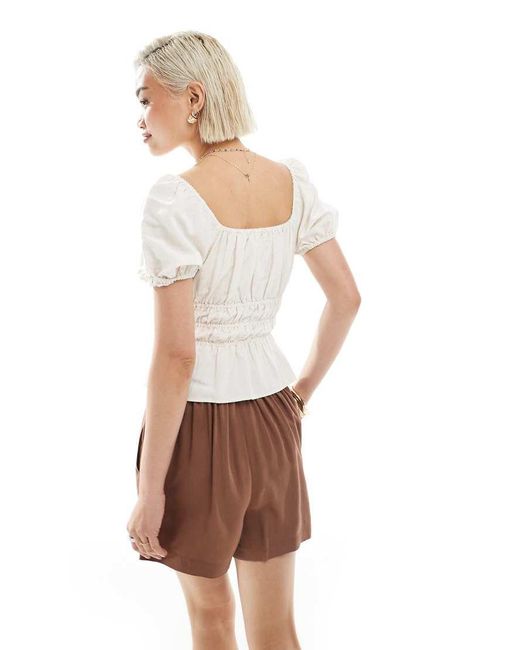 ASOS White Pull On Shorts