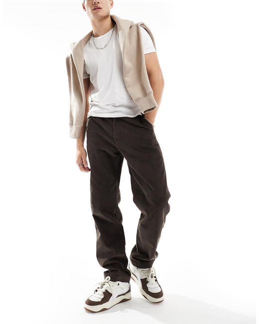 Chinos Marrones De Corte Suelto Con Cordón Ajustable De Pana Xx Easy De Levi's de hombre de color Brown