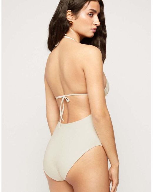 Tezenis Natural Halter Neck Paradise Bay Swimsuit