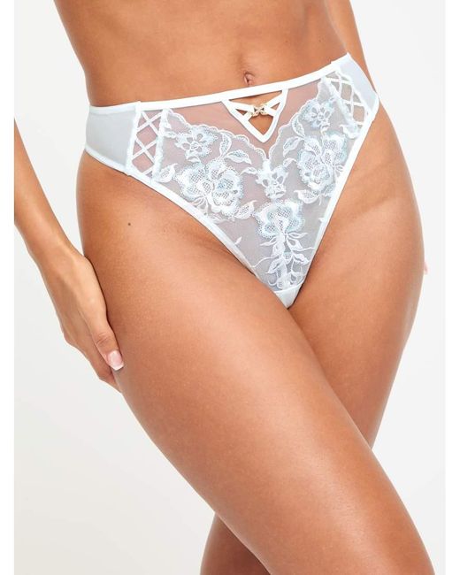 Ann Summers White Bridal Endless Attraction Crotchless Thong