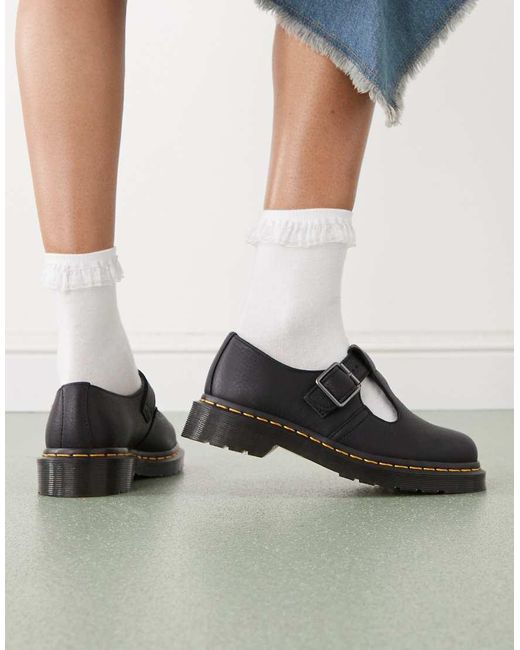 Dr. Martens Blue Polley T-Bar Mary Jane