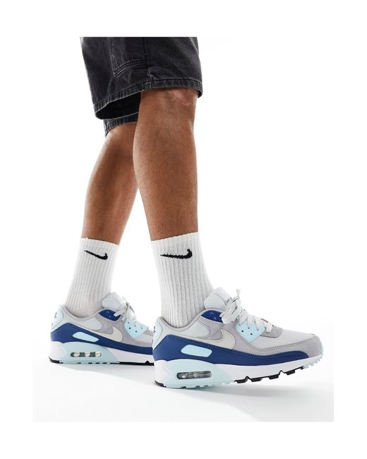 Air max 90 - sneakers grigie e blu di Nike in Blue